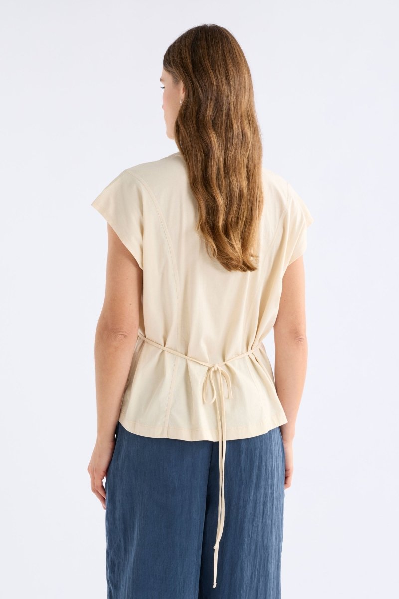 Obers T-Shirt Pearl White Tops - ELK | PEARL WHITE