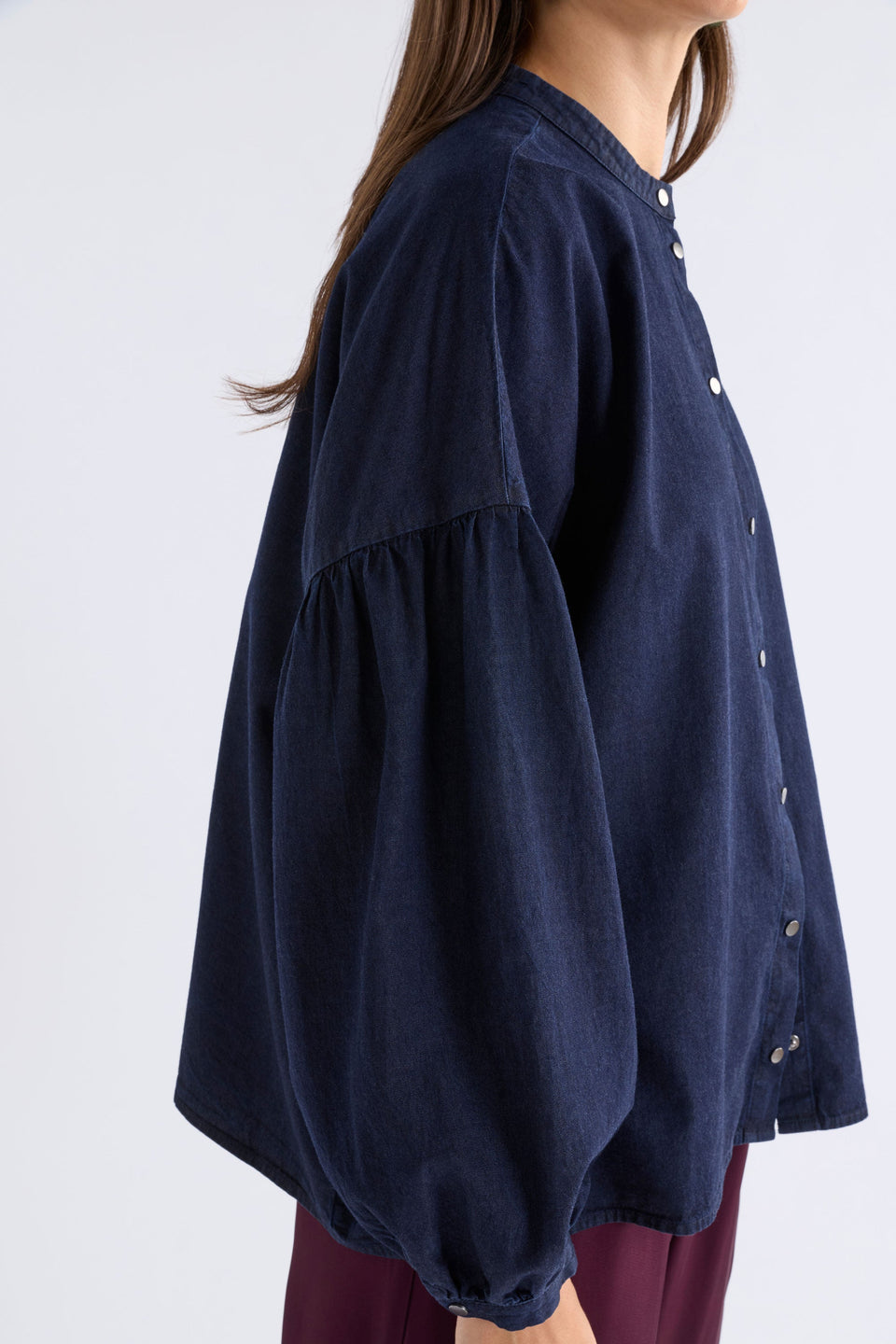 Albez Shirt Tops - ELK | DARK BLUE DENIM
