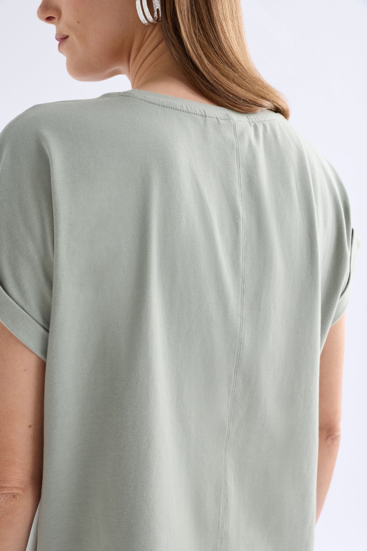 Cille Organic Cotton T-shirt ELK | SAGE