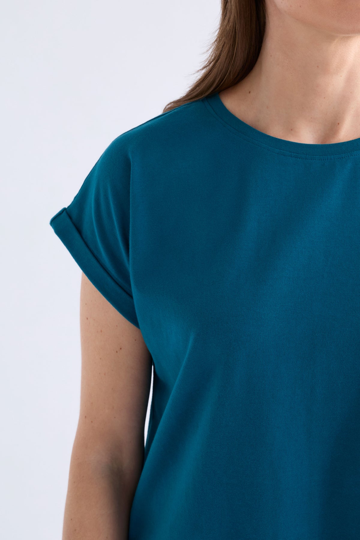 Cille Organic Cotton T-shirt ELK | TEAL