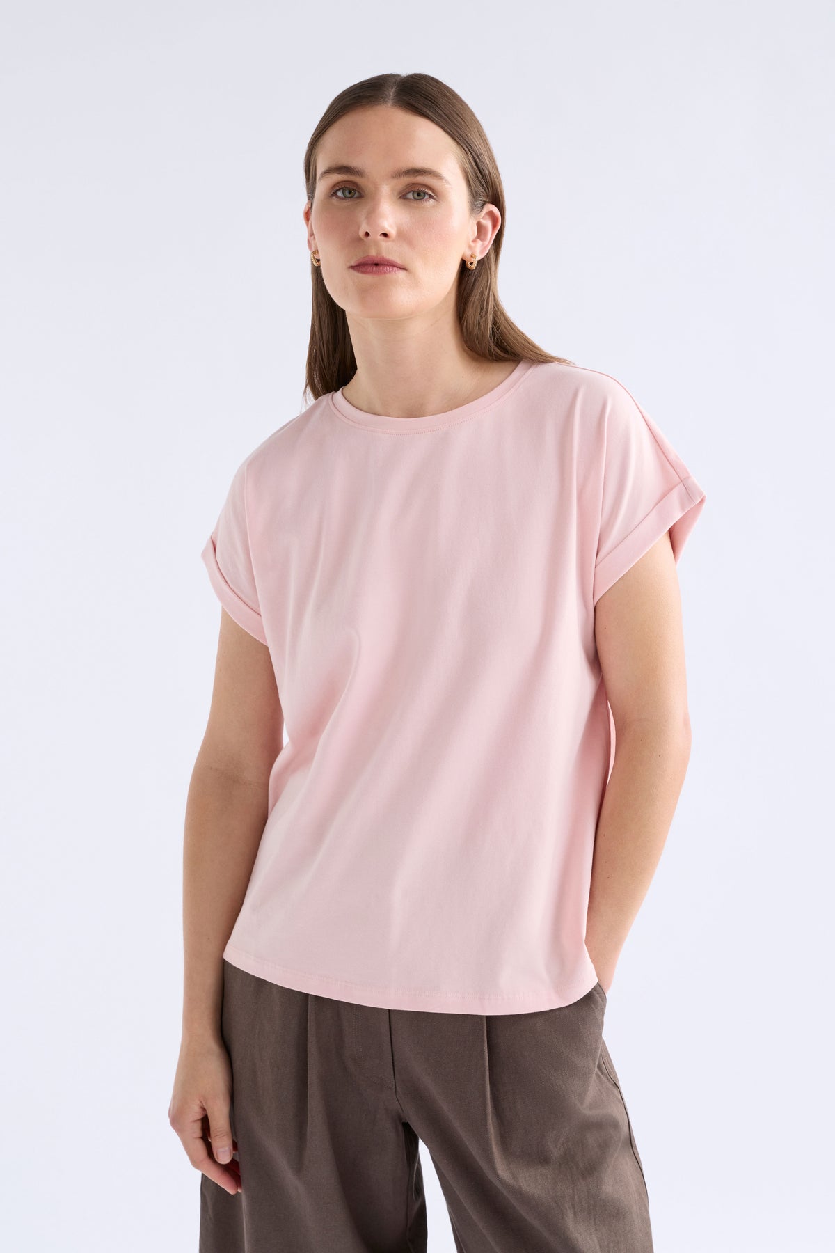 Cille Organic Cotton T-shirt ELK | PINK SALT