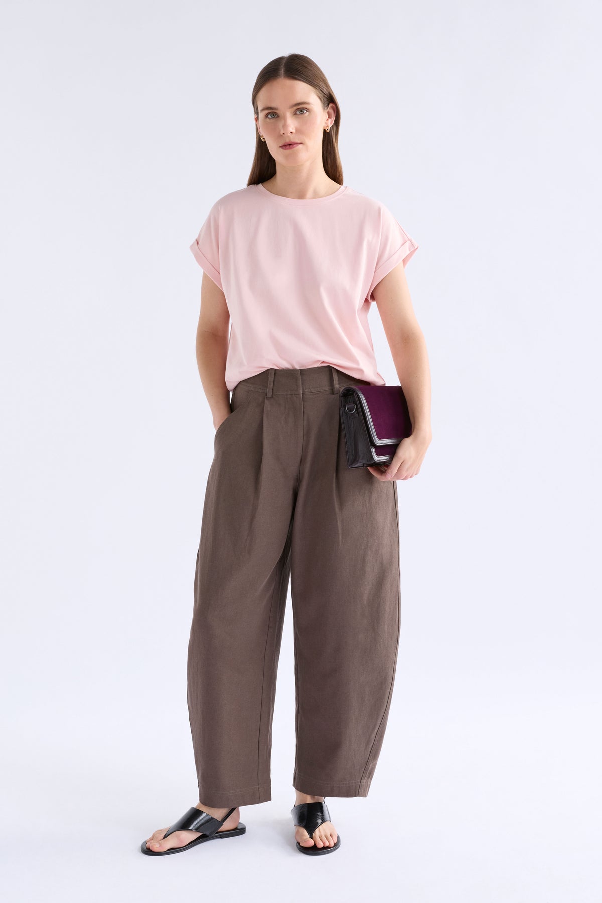 Cille Organic Cotton T-shirt ELK | PINK SALT