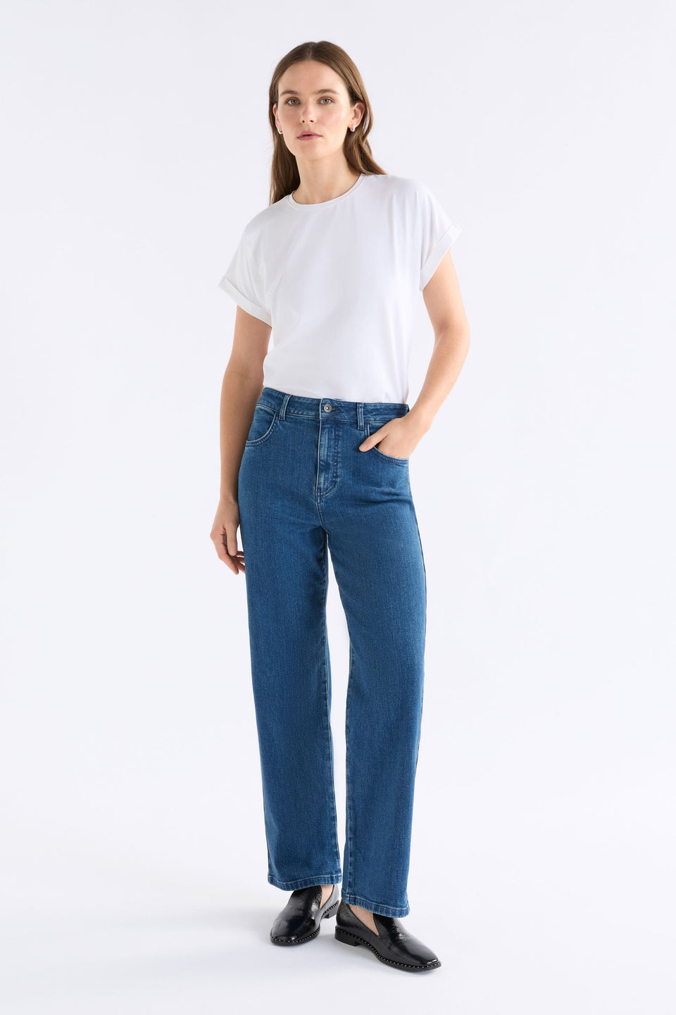 Cille T-Shirt White Tops - ELK | WHITE