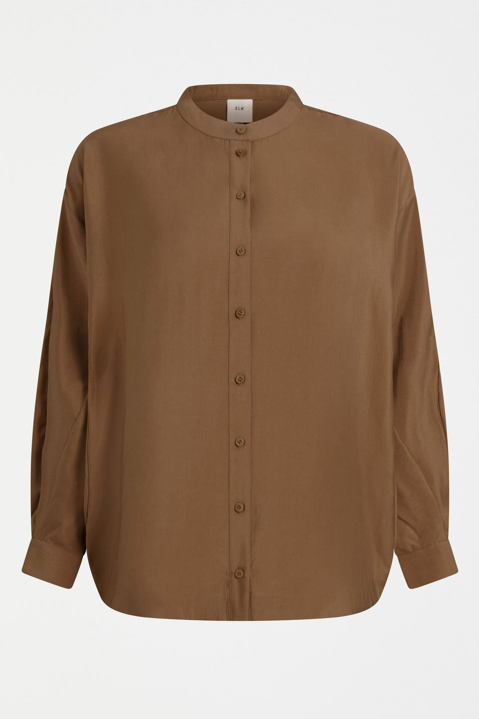 Ahren Shirt Dark Toffee Tops - ELK | DARK TOFFEE