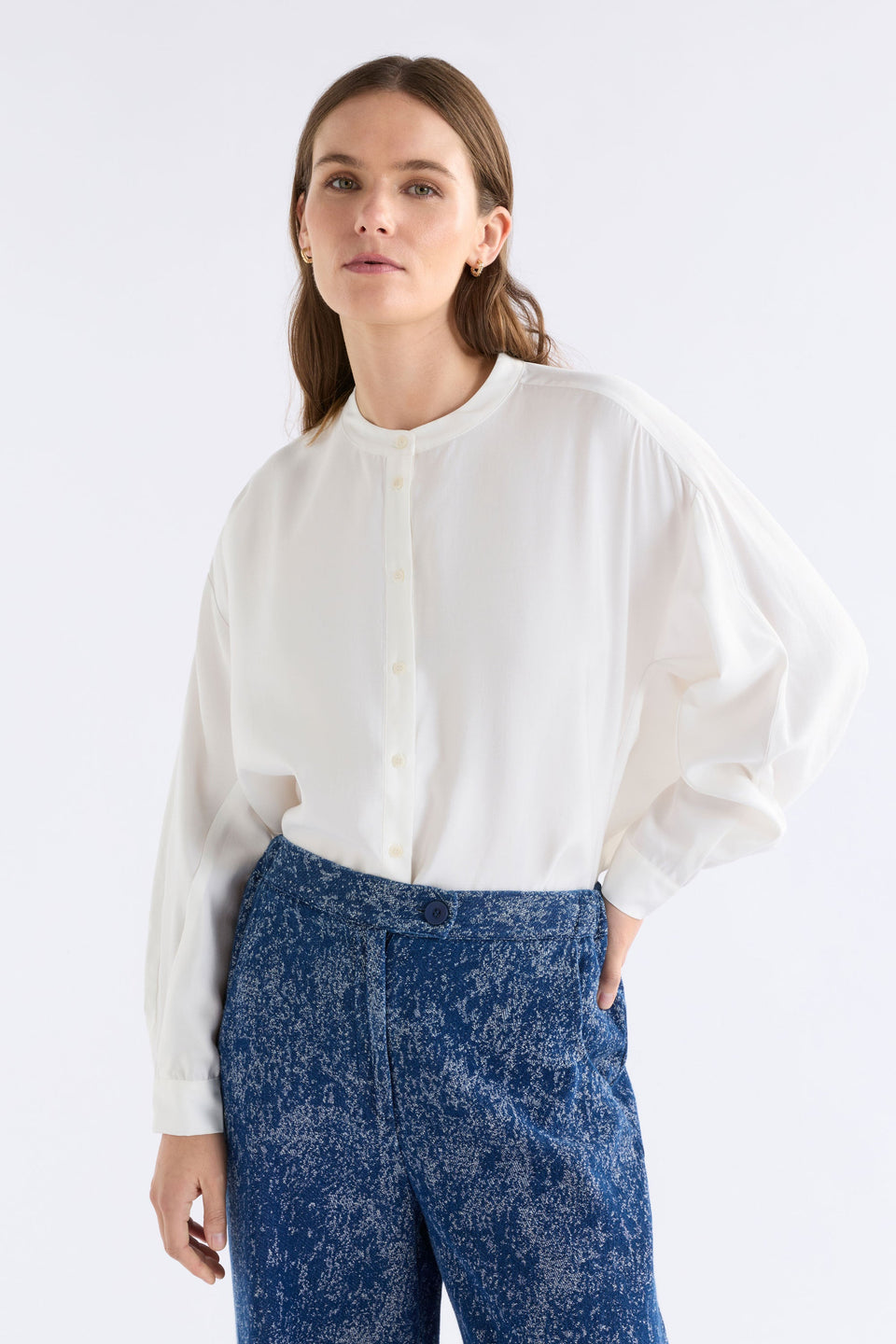 Ahren Shirt White Tops - ELK | WHITE