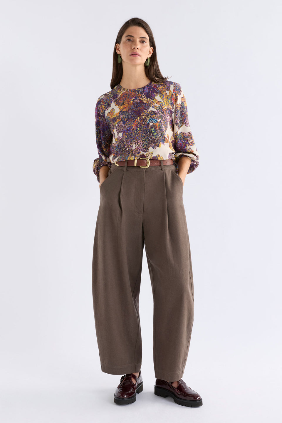 Dayli Pant Dark Taupe Pants & Jeans - ELK | DARK TAUPE