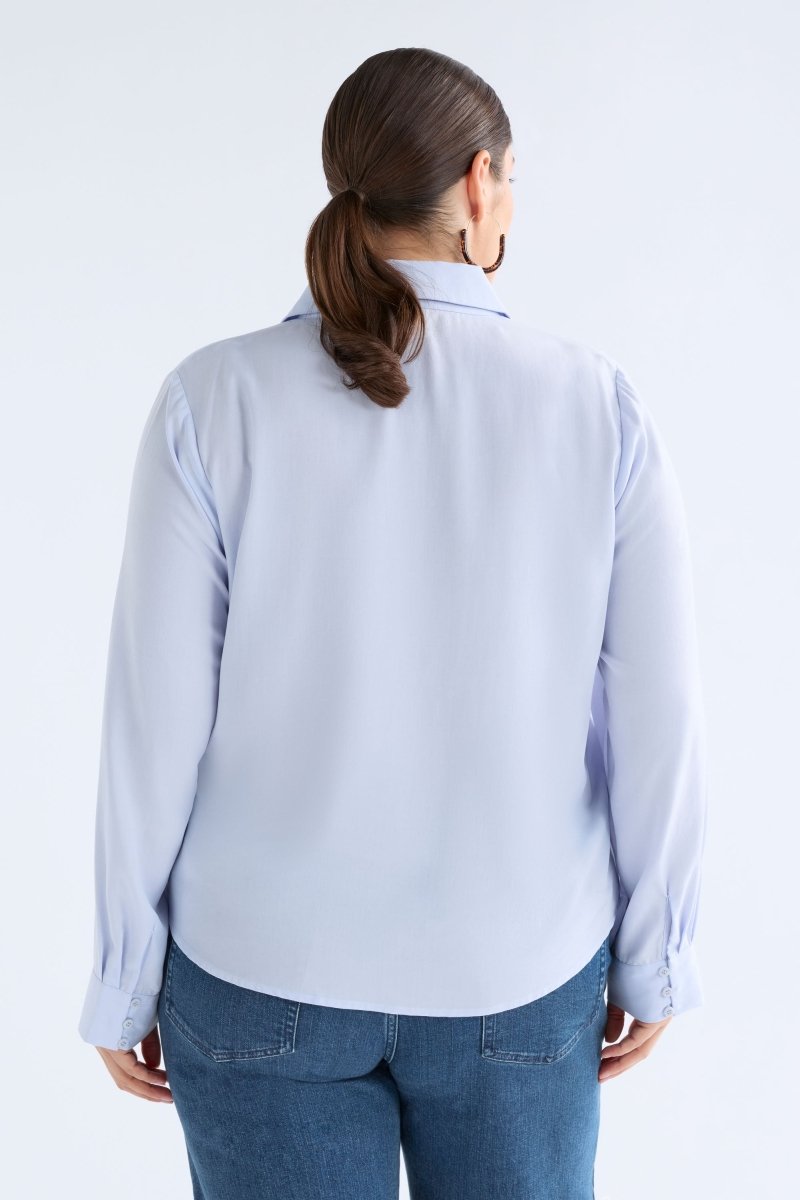 Tettu Shirt Pale Blue Tops - ELK | PALE BLUE