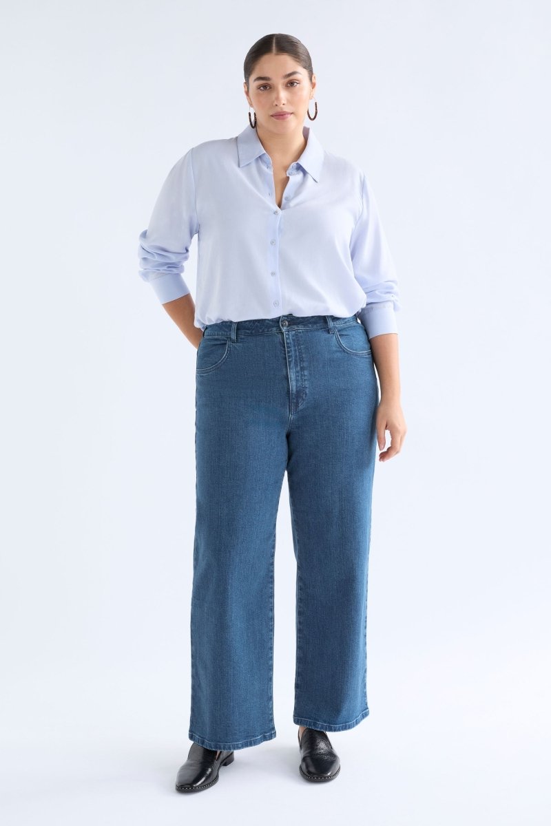 Tettu Shirt Pale Blue Tops - ELK | PALE BLUE