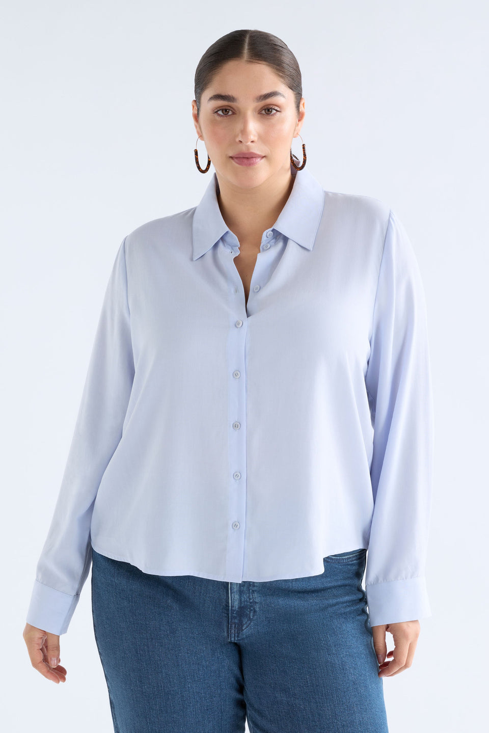 Tettu Shirt Pale Blue Tops - ELK | PALE BLUE