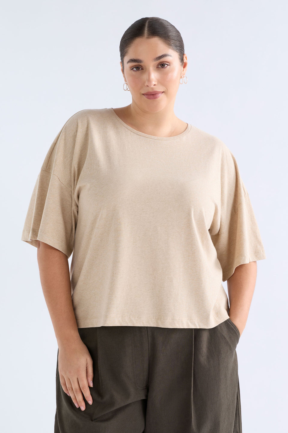 Kovaa Tee Tops - ELK AU | OATMEAL MARLE