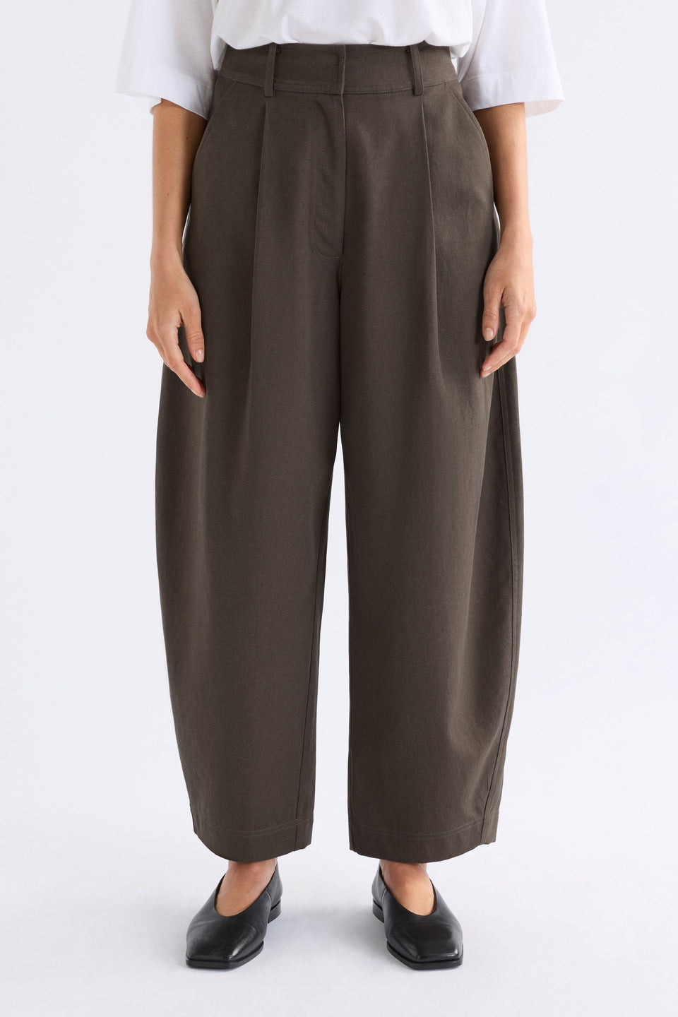 Dayli Pant Dark Taupe Pants & Jeans - ELK | DARK TAUPE