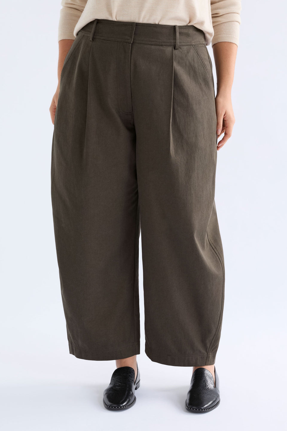 Dayli Pant Dark Taupe Pants & Jeans - ELK | DARK TAUPE