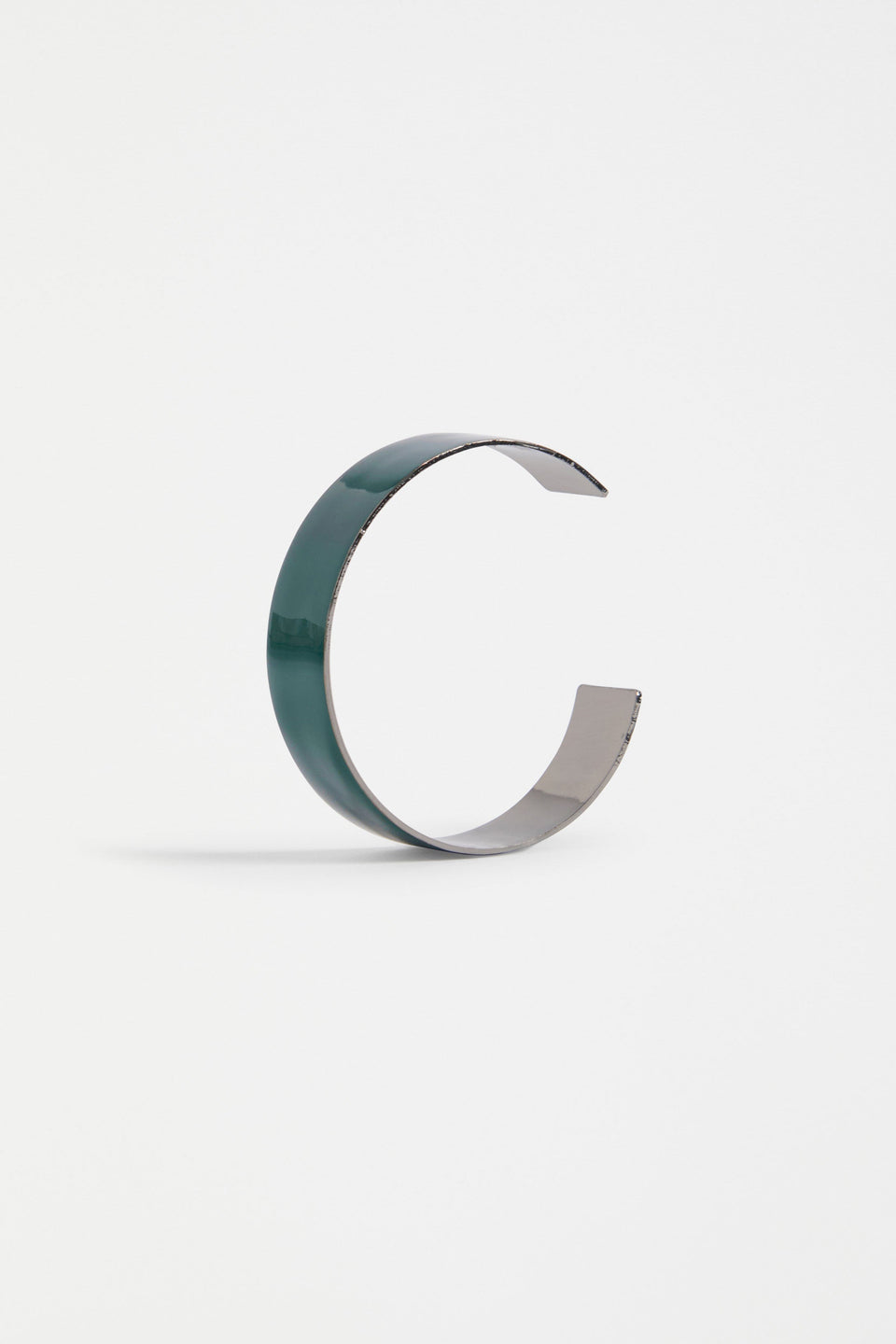 Innfellt Metal Coloured Enamel Thin Flat Bangle | JASPER