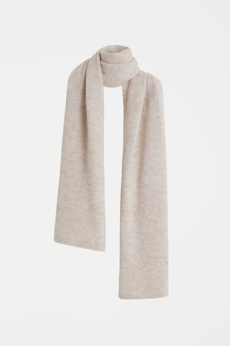 Agna Alpaca Merino Wool Scarf | ECRU