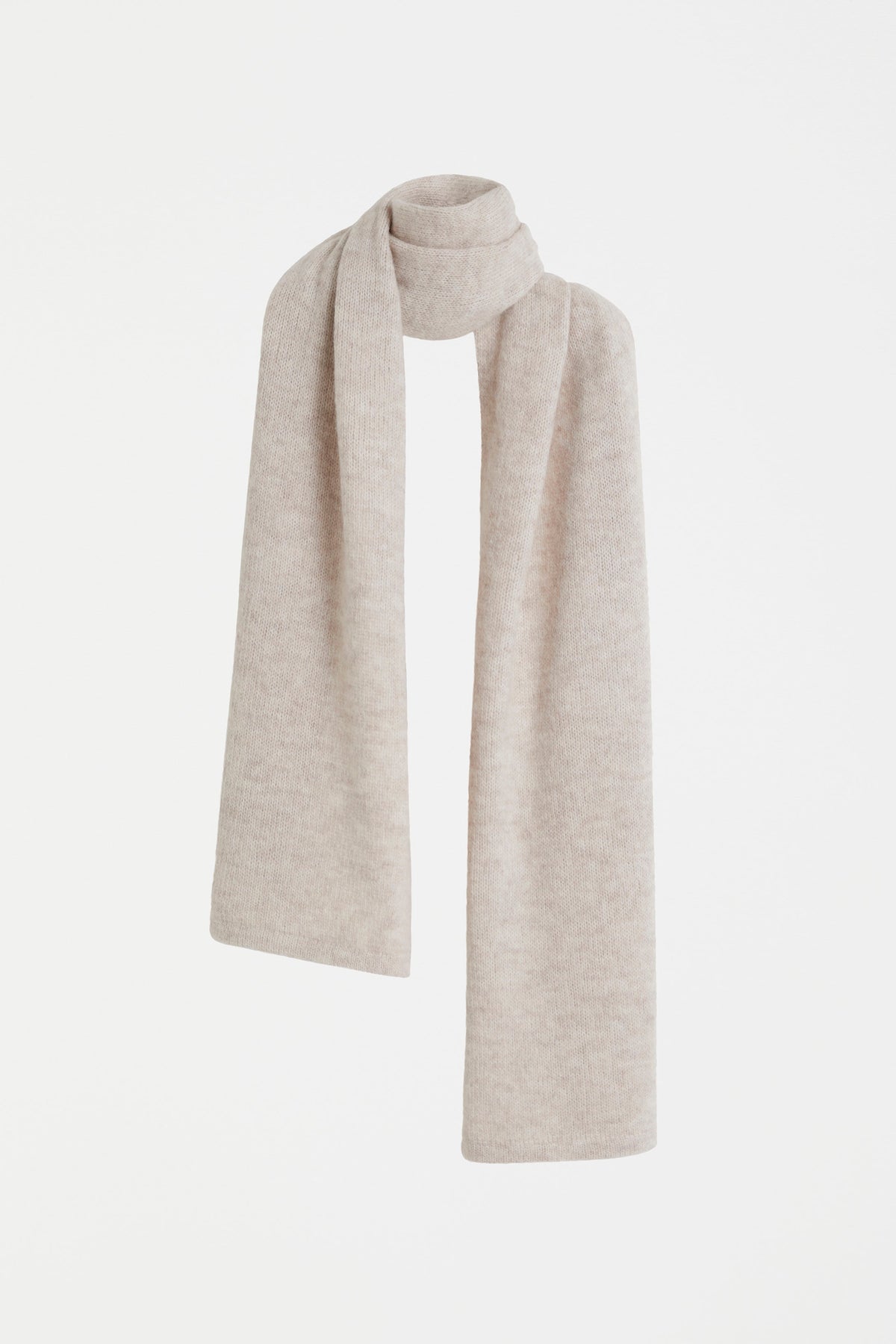 Agna Alpaca Merino Wool Scarf | ECRU