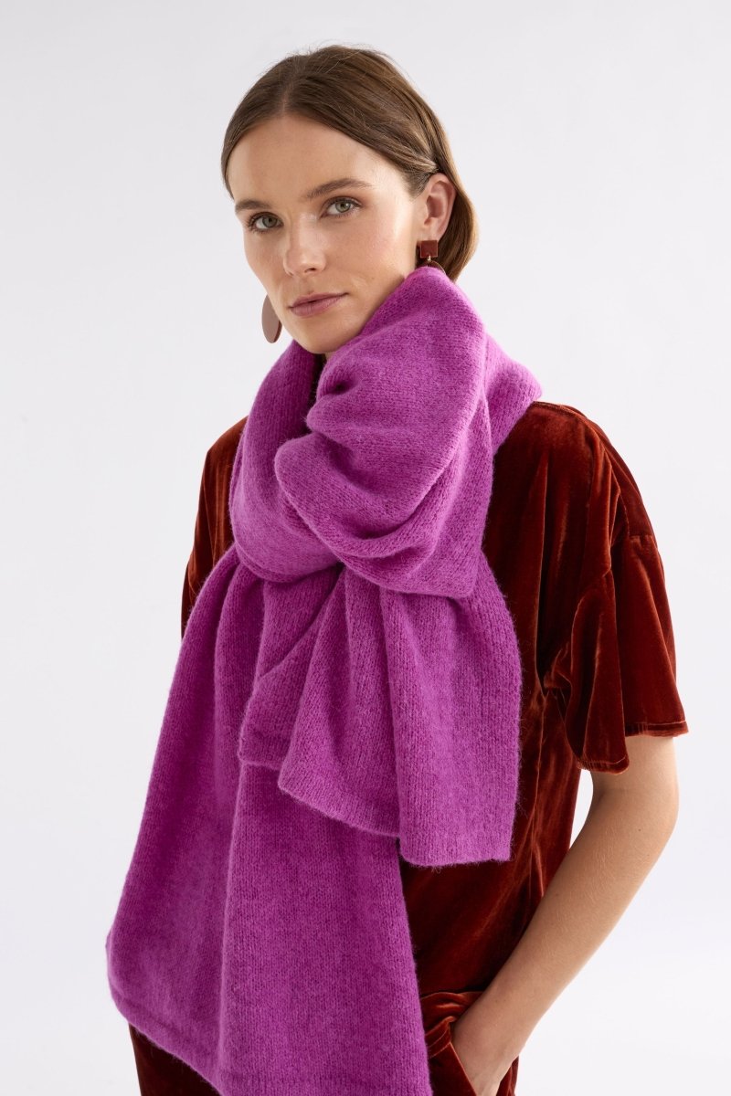 Agna Alpaca Merino Wool Scarf Front | NEW MINT