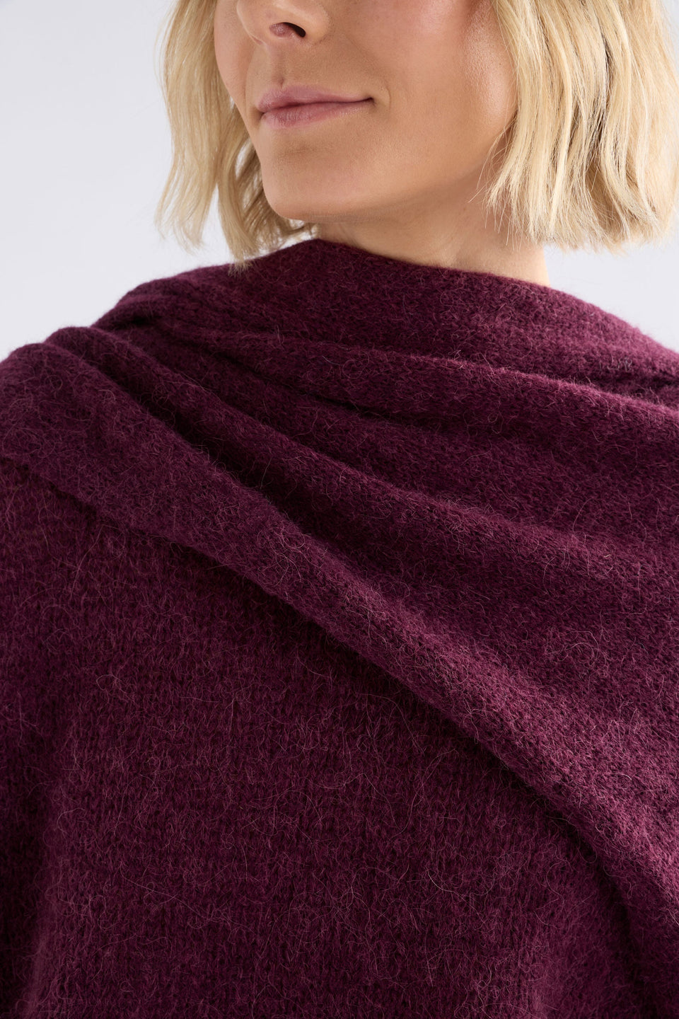 Fine Agna Scarf Scarves - ELK | MERLOT
