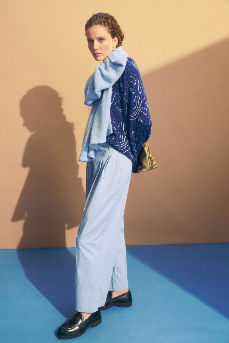 Otillia Sweater Knitwear - ELK | BLUE SILVER