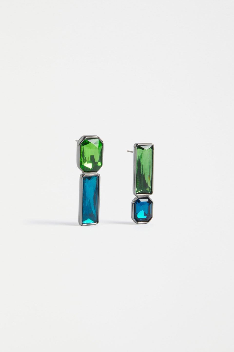 Juvel Glass Gem Asymmetric Stud Earring | JASPER