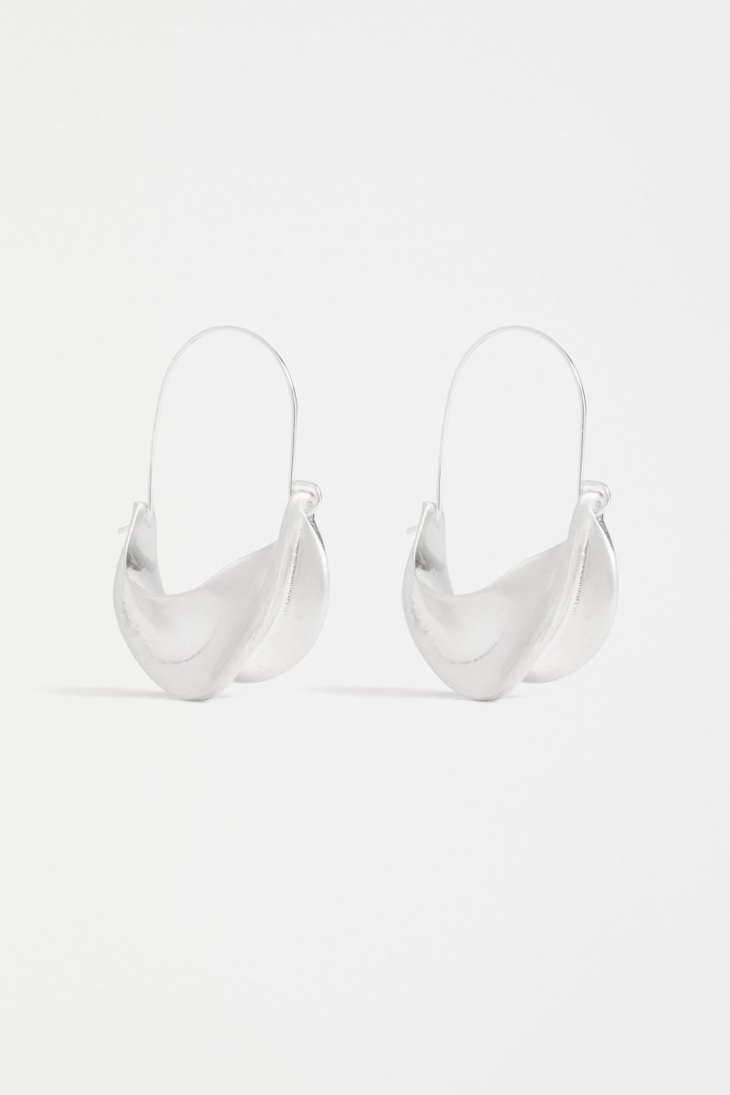 The Siita sculptural Hoop Earring modern take on the classic hoop | SILVER