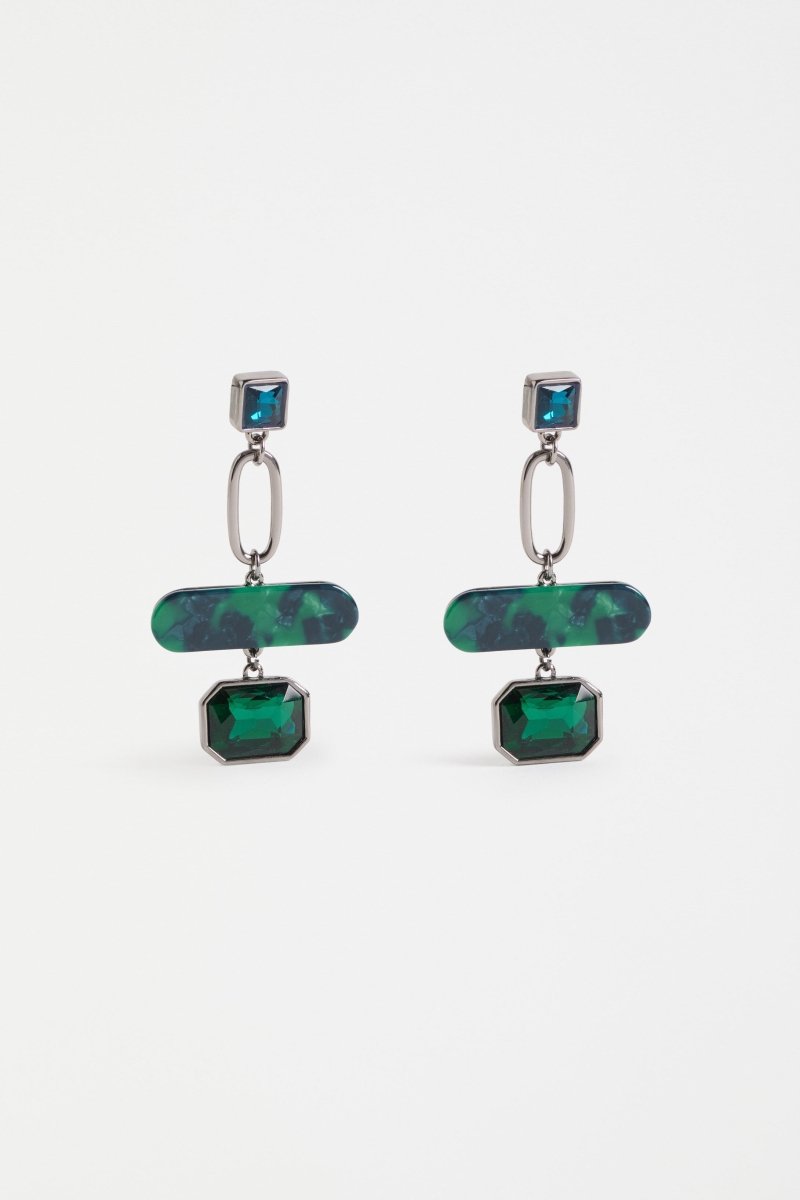 Eimii Drop Earring Earrings - ELK | GUNMETAL