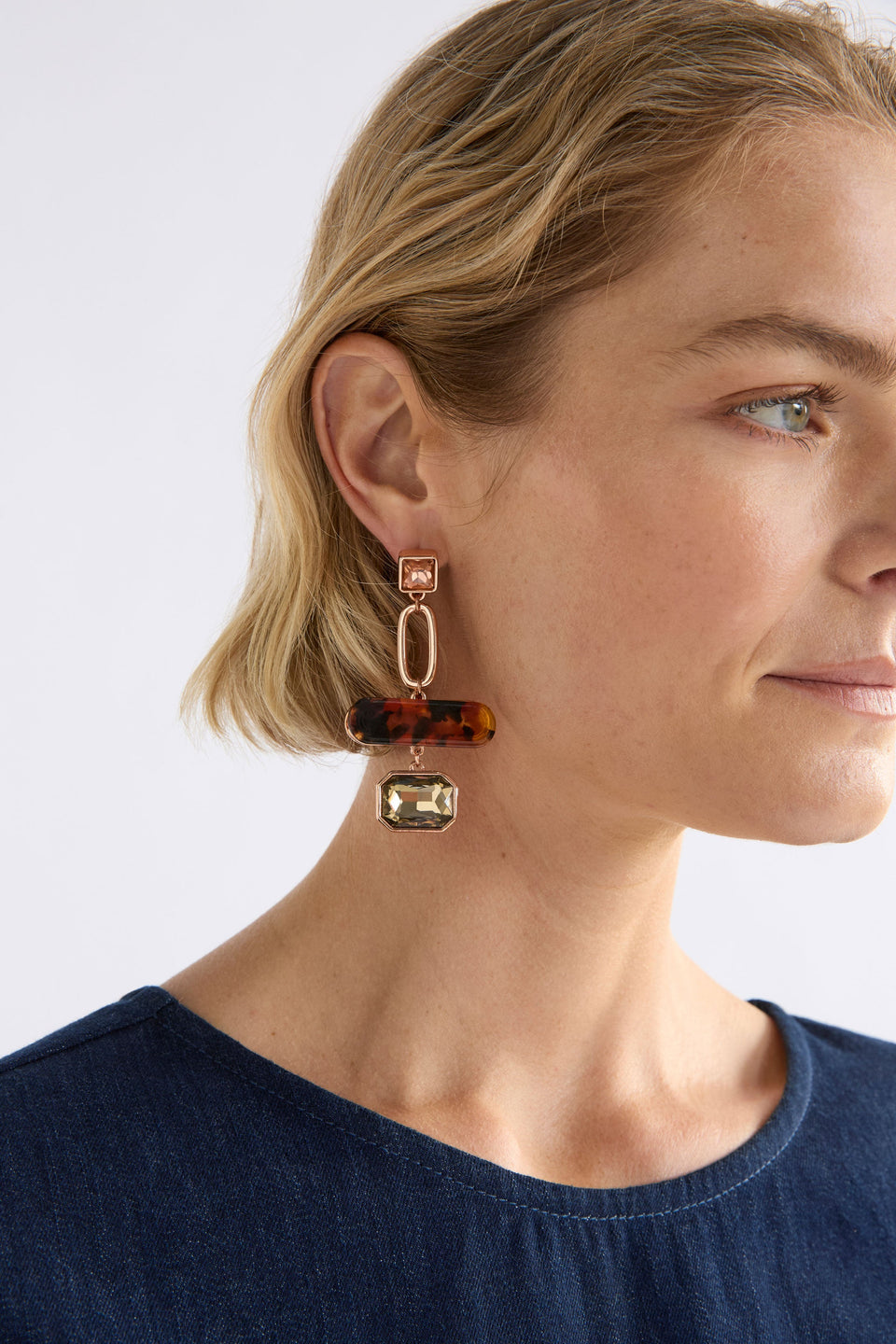 Eimii Drop Earring Earrings - ELK | ROSE GOLD