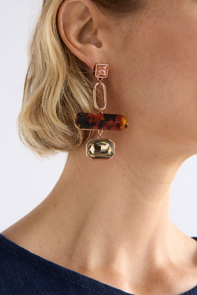 Eimii Drop Earring Earrings - ELK | ROSE GOLD