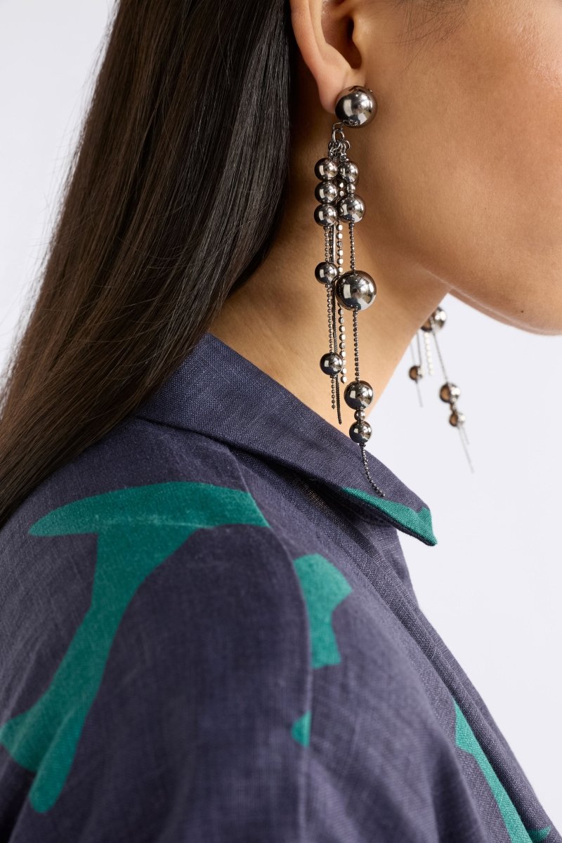 Alli Drop Earring Earrings - ELK | GUNMETAL