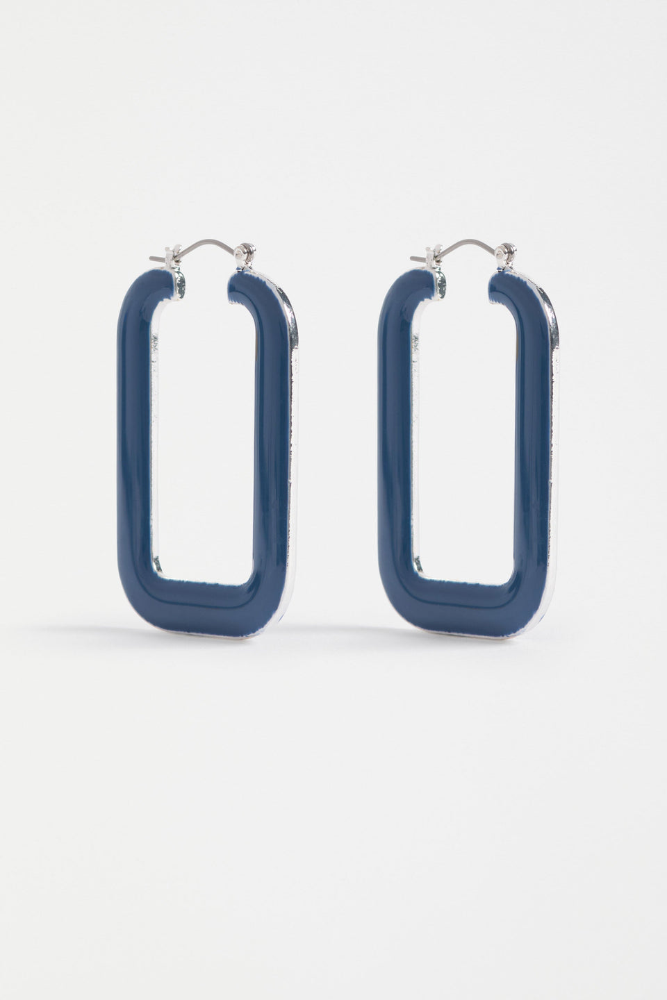 Innfelt Square Metal Hoop with coloured Blue enamel coating | DENIM BLUE