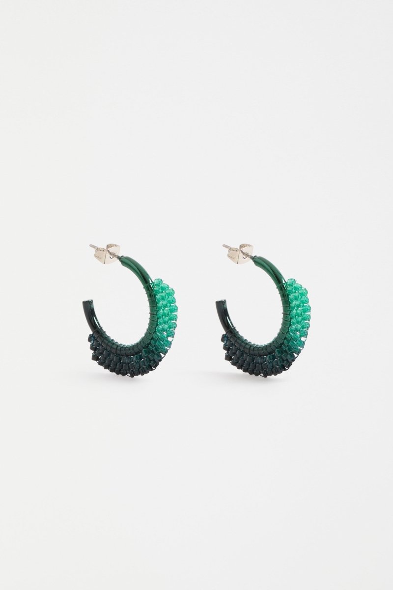 Kevv Hoop Earring Earrings - ELK | TEAL OMBRE