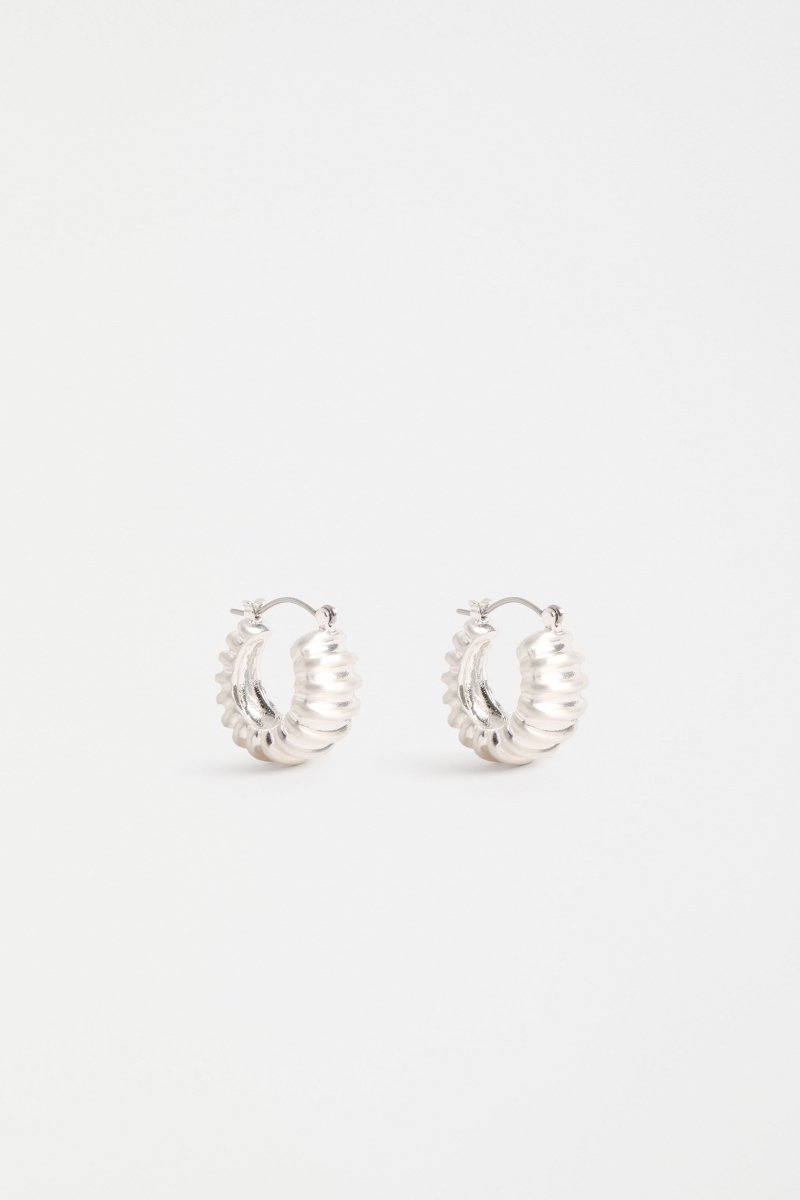 Ellin Hoop Earring Earrings - ELK | SILVER