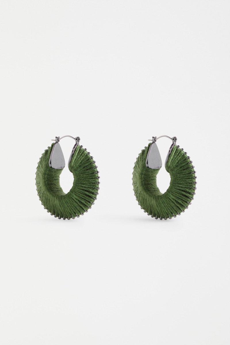 Ledde Hoop Earring Earrings - ELK | GREEN MOSS