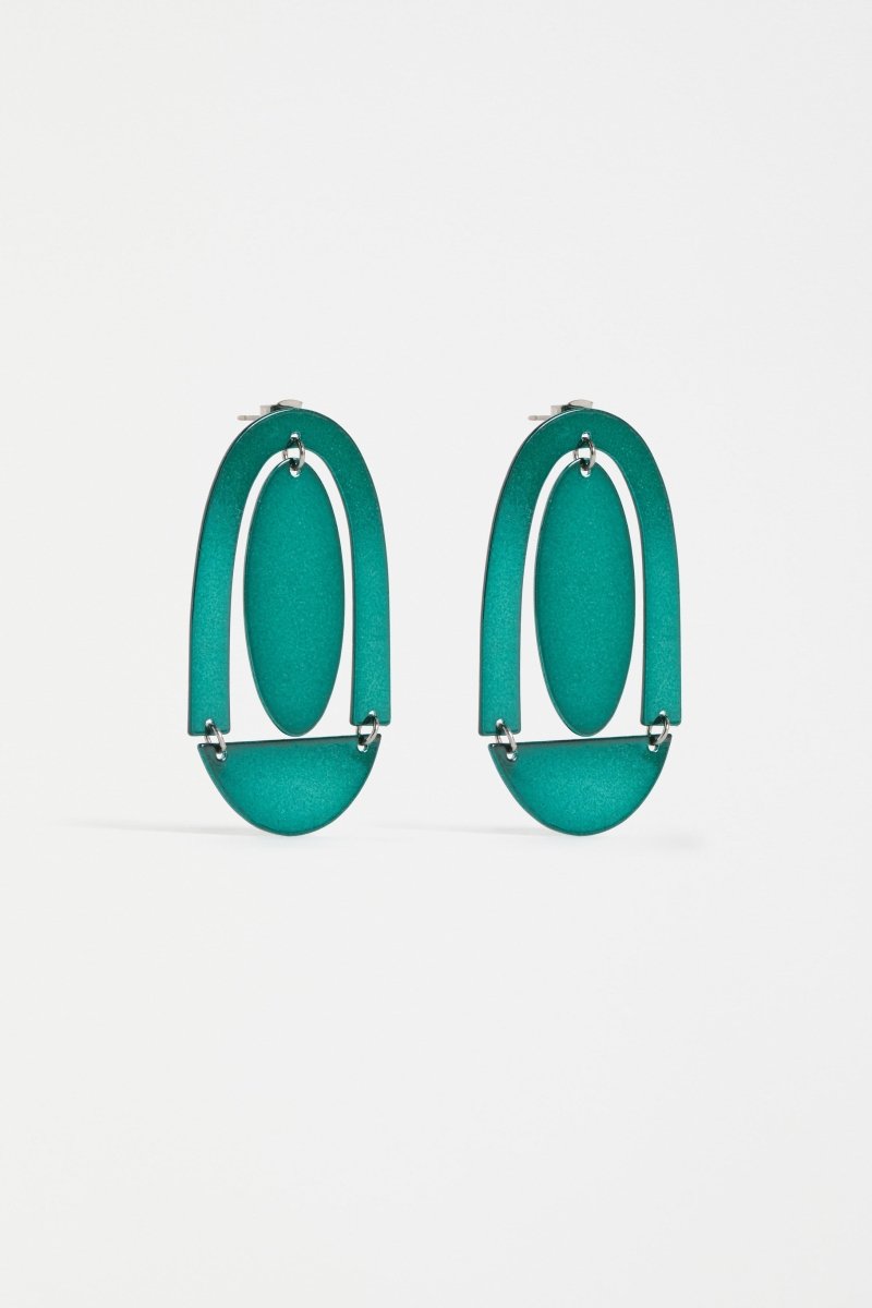 Dadem Drop Earring Earrings - ELK | FOREST GREEN