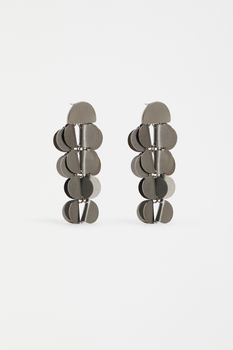 Ozett Drop Earring Earrings - ELK | GUNMETAL