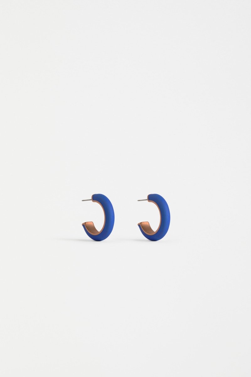 Emal Mini Hoop Earring Earrings - ELK | COBALT
