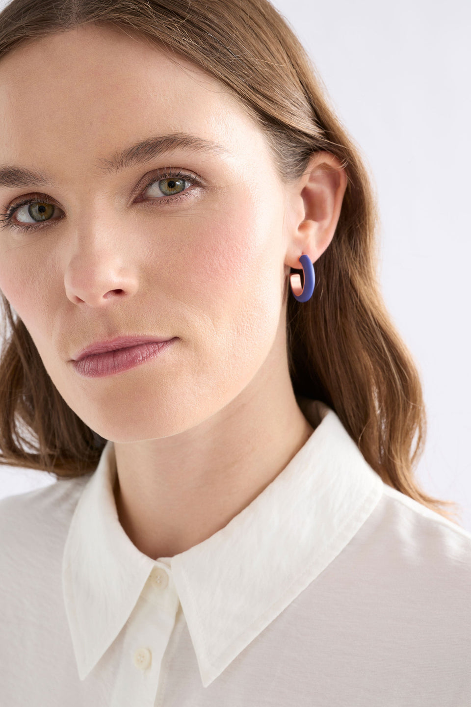 Emal Mini Hoop Earring Earrings - ELK | COBALT
