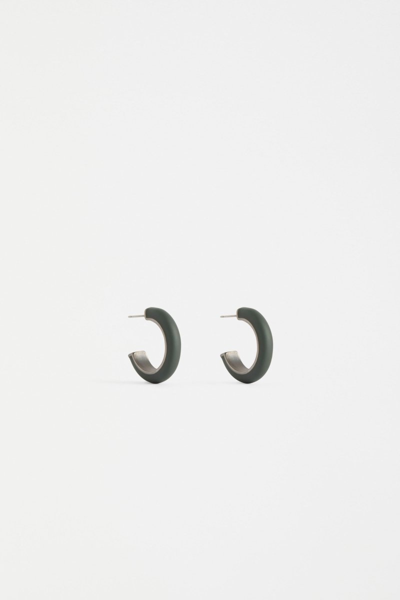Emal Mini Hoop Earring Earrings - ELK | DARK OLIVE