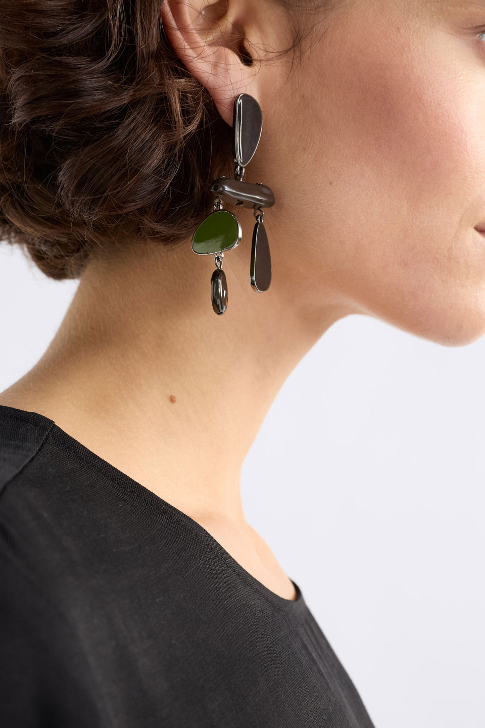 Runda Drop Earring Earrings - ELK | STEEL BLUE