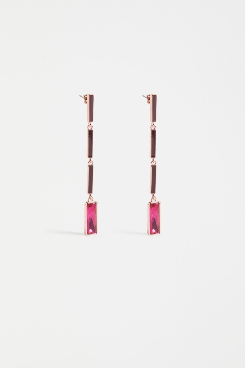 Inell Drop Earring Earrings - ELK | MERLOT