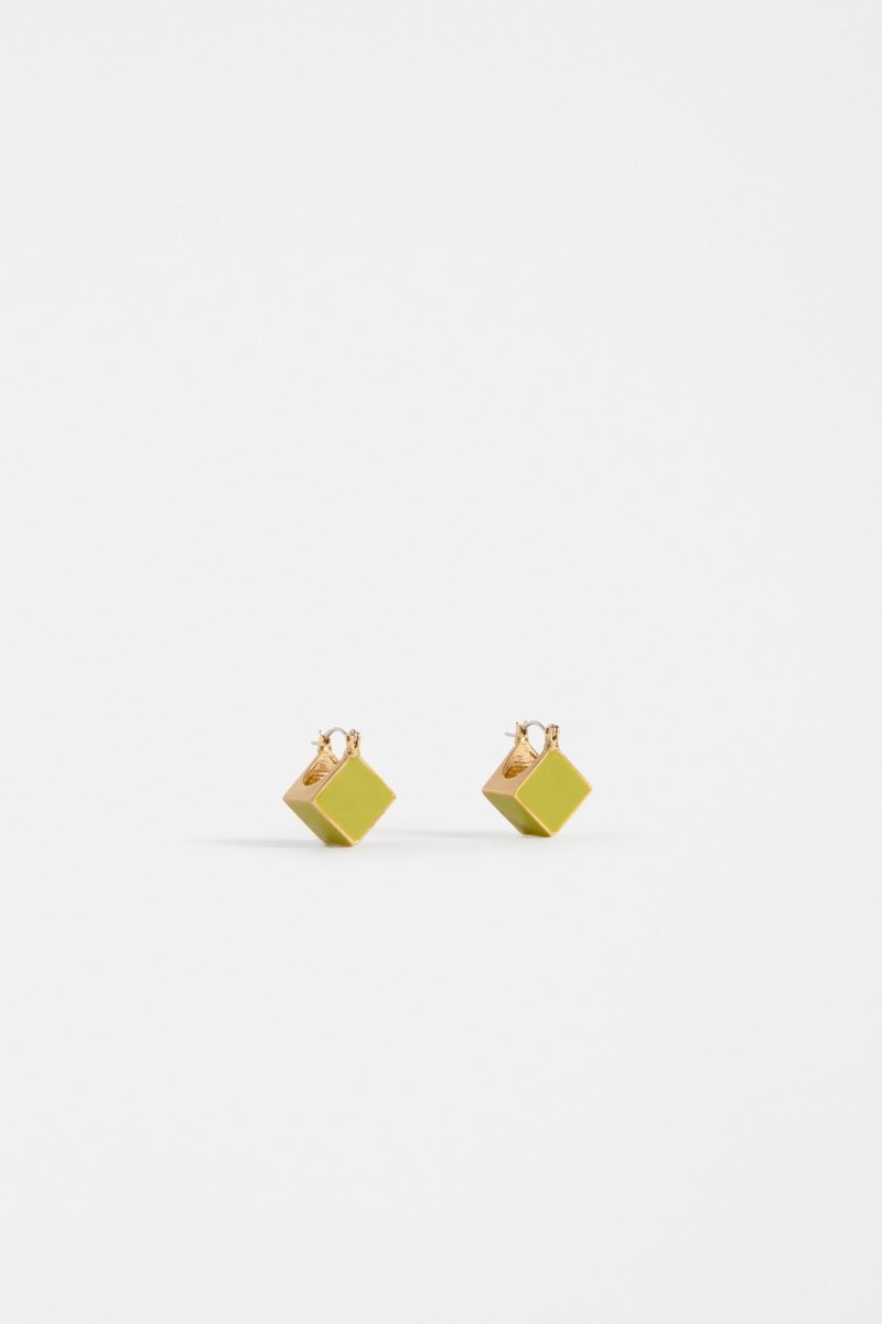 Elta Mini Hoop Earring Earrings - ELK | CHARTREUSE