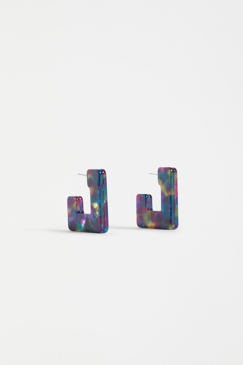 Spari Hoop Earring Earrings - ELK | PEACOCK MULTI