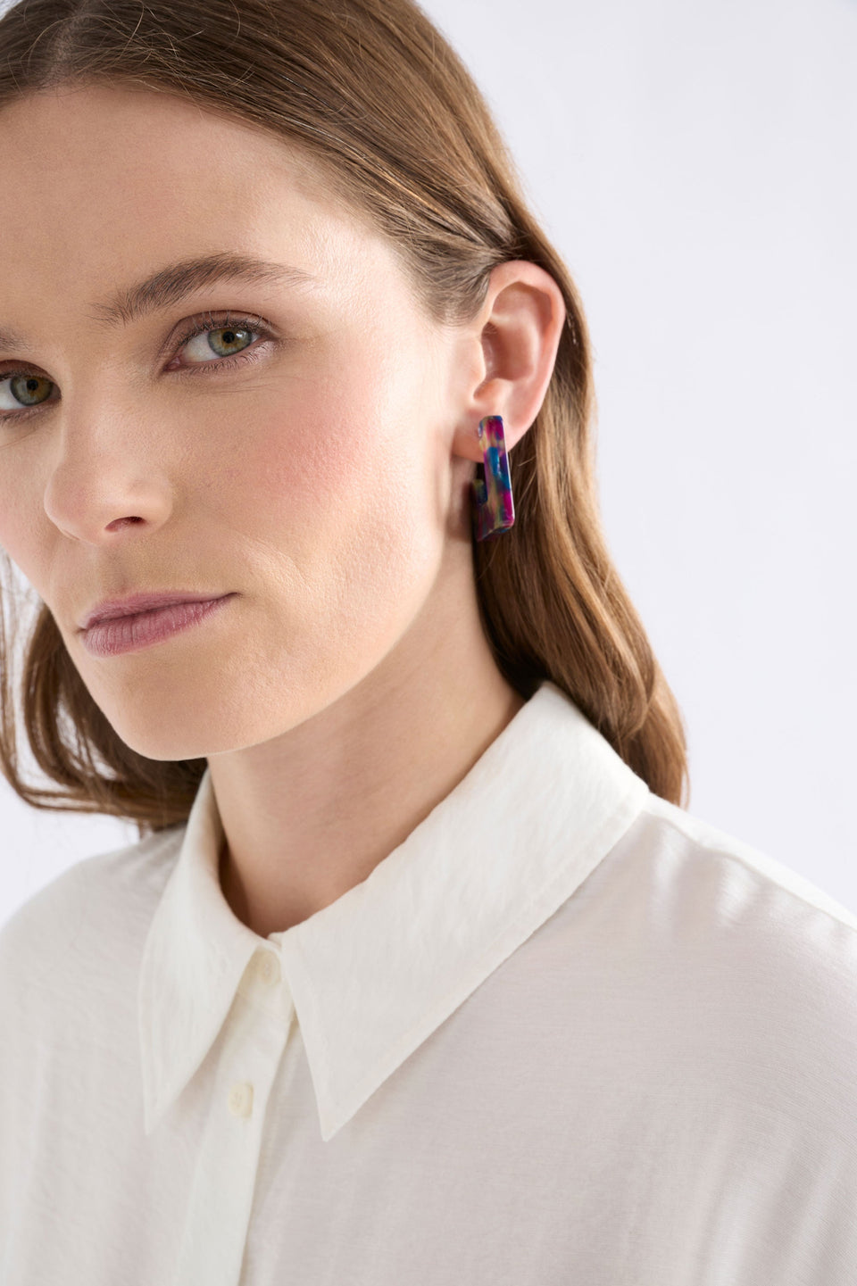 Spari Hoop Earring Earrings - ELK | PEACOCK MULTI