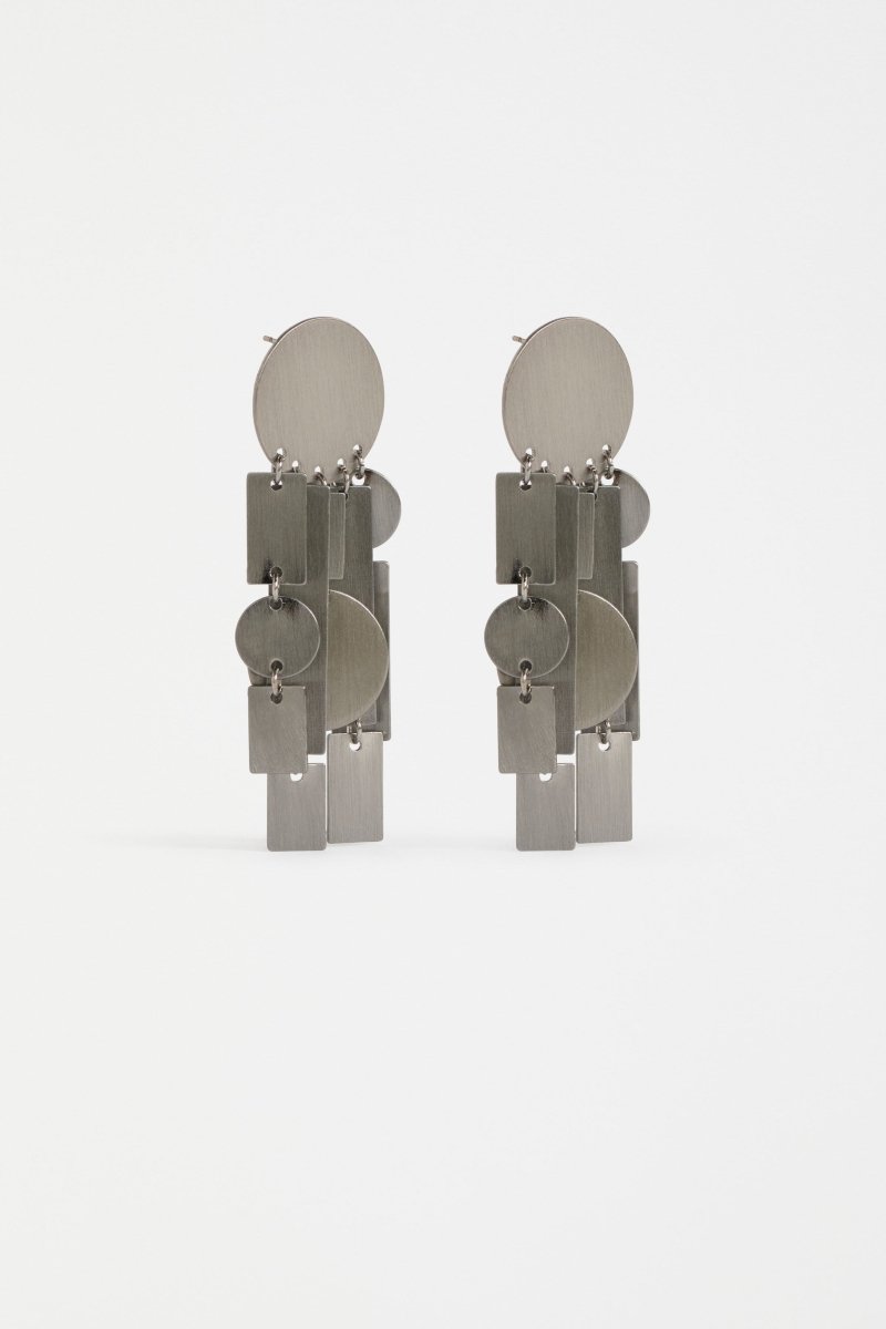 Vatten Drop Earring Earrings - ELK | GUNMETAL