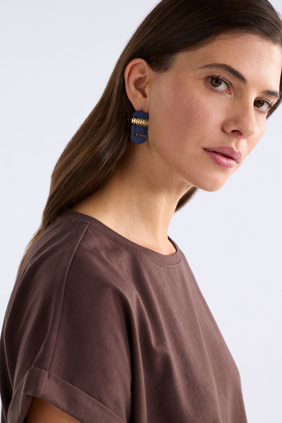 Tallfra Long Stud Earring Earrings - ELK | VIBRANT BLUE