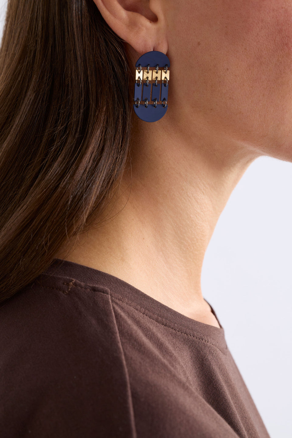 Tallfra Long Stud Earring Earrings - ELK | VIBRANT BLUE