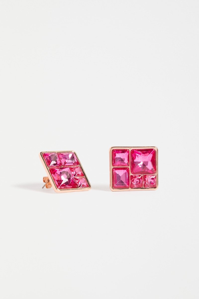Praller Large Stud Earring Earrings - ELK | HOT PINK