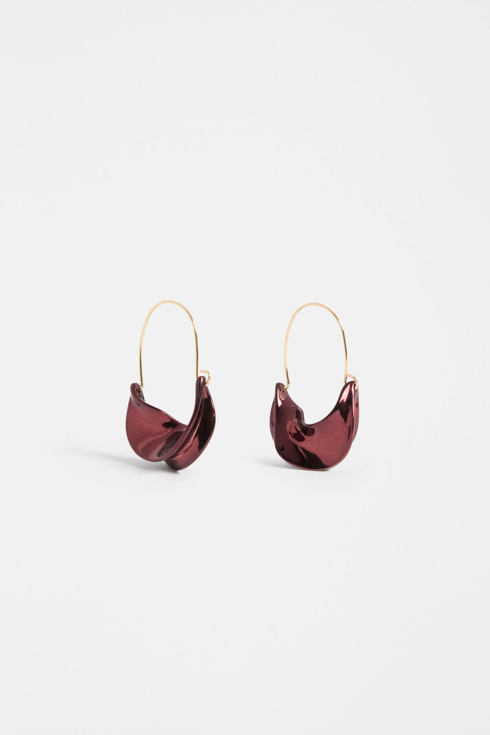 Siita Coloured Hoop Earring Earrings - ELK | ESPRESSO