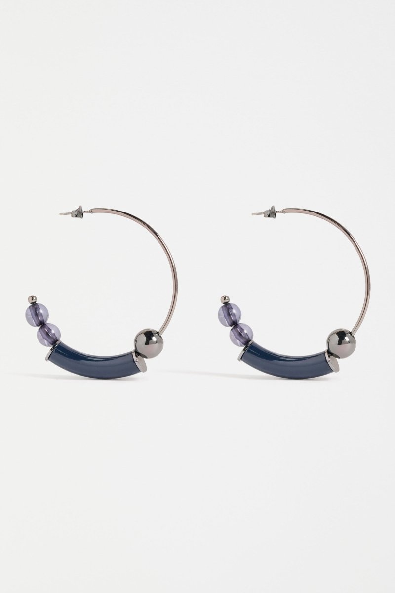 Nyys Large Hoop Earring Earrings - ELK | BLUE STEEL