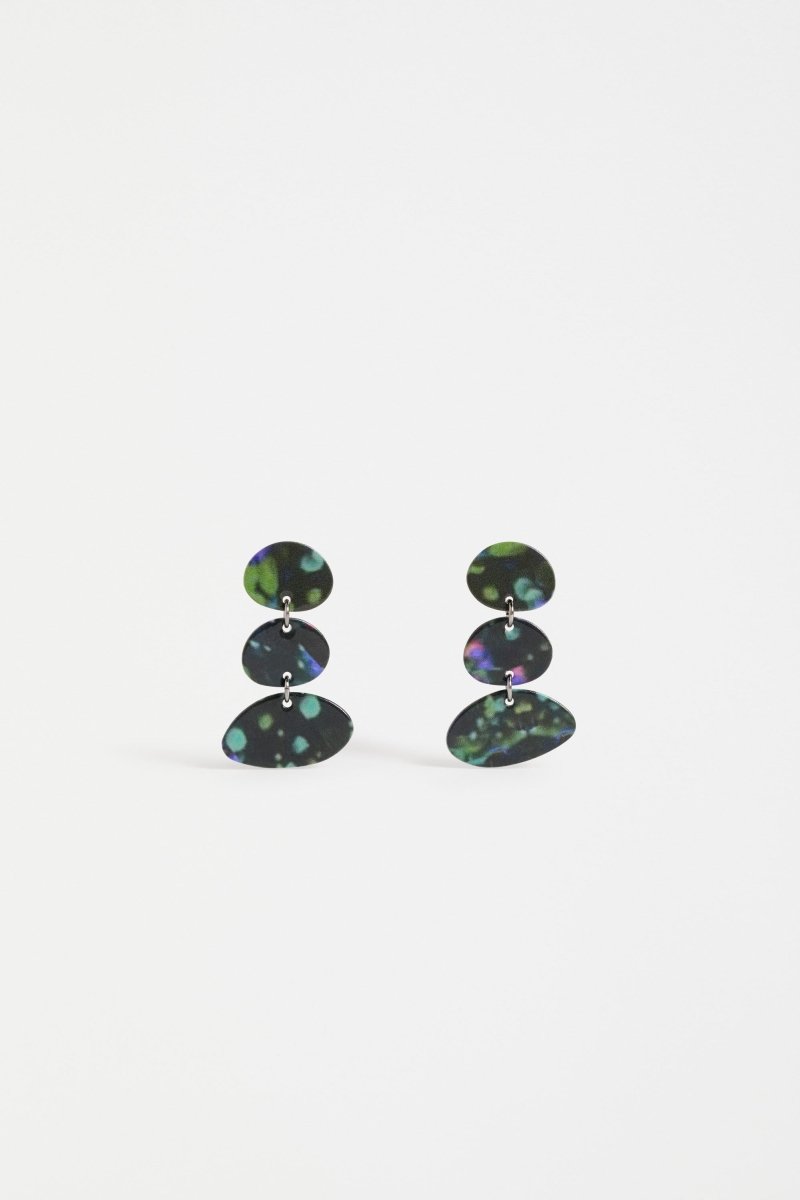 Mestedd Long Stud Earring Earrings - ELK | DARK TEAL