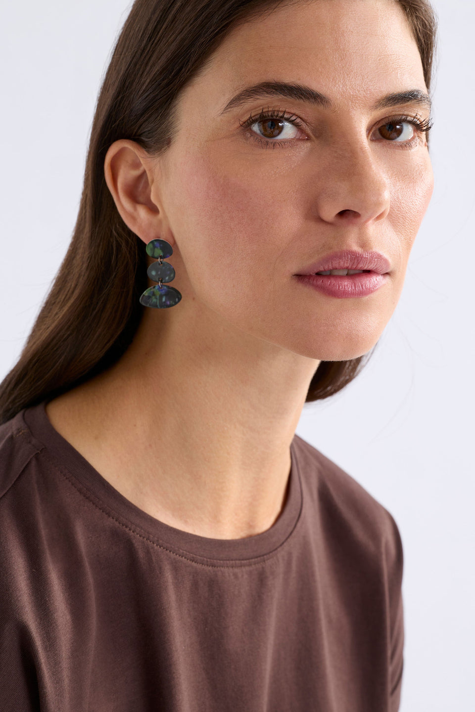 Mestedd Long Stud Earring Earrings - ELK | CORAL